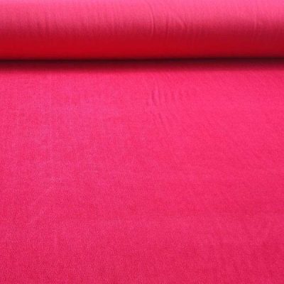 Tessuto in ciniglia cangiante per abiti al metro rosso lampone rotolo