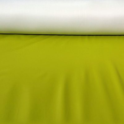 Tessuto per abiti impermeabile simil ecopelle verde lime 3