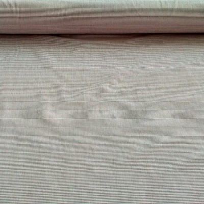 Tessuto per abiti in cotone al metro fantasia righe rosa su grigio