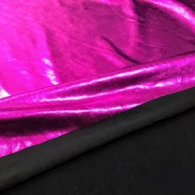 Lycra metallizzata blu fucsia 3