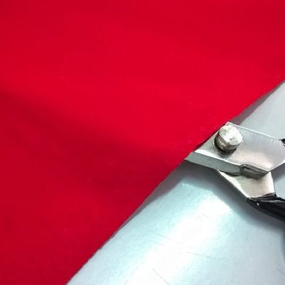 tessuto per abiti in puro cotone rosso 2