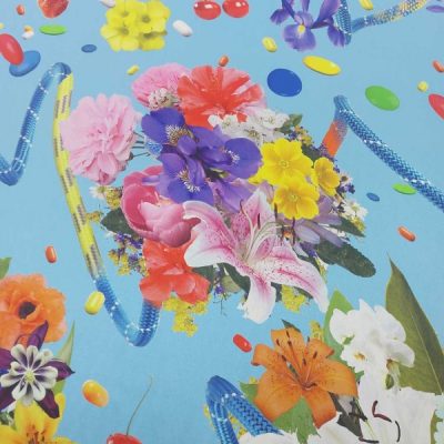 Raso di seta elasticizzata floreale alta moda 4