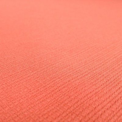 Arredamento effetto intrecciato rigato in cotone rosa salmone 3