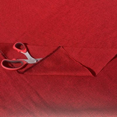 Arredo e rivestimento a trama bicolore rosso e nero 2