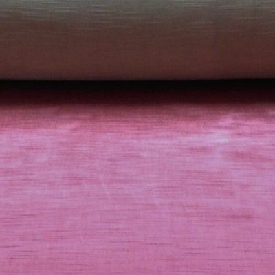 Velluto di cotone fiammato in tinta unita rosa 2