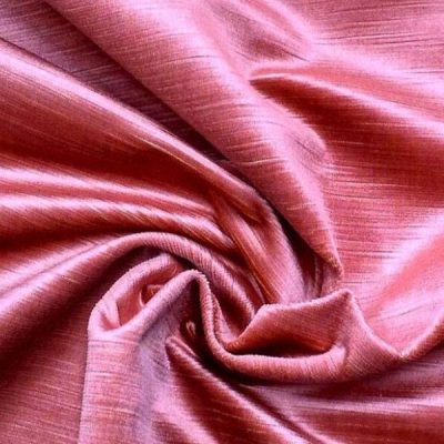 Velluto di cotone fiammato in tinta unita rosa 3