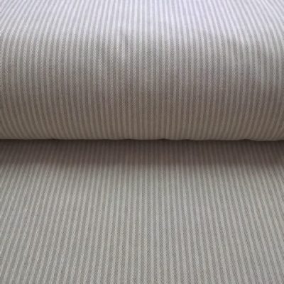 Misto cotone motivo a righe - &eacute;cru e tortora H290