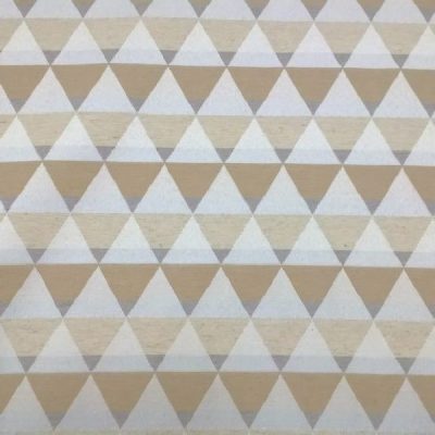 Tessuto motivo geometrico nordico beige 3