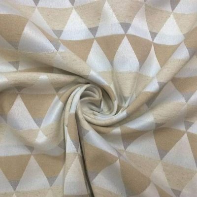 Tessuto motivo geometrico nordico beige 7