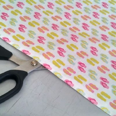 Tessuto per lenzuolato in cotone francese fantasia estate multicolor fondo bianco 1