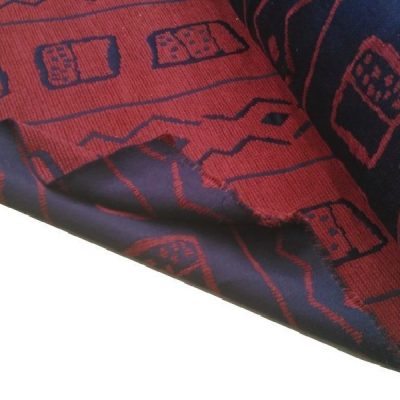 Tessuto per arredamento contemporaneo blu rosso 2