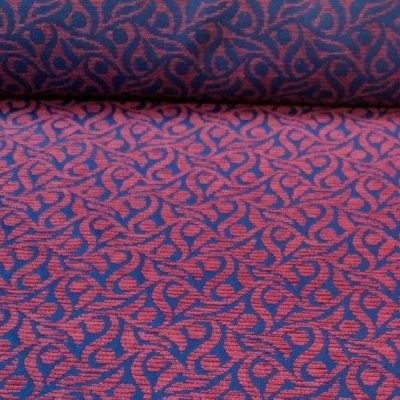 Tessuto per arredamento contemporaneo blu rosso 3