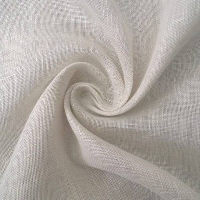 Tessuto per tende in puro lino tinta unita e fantasia al metro arricciato 4