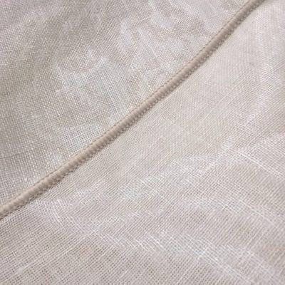 Tessuto per tende in puro lino al metro tortora chiaro fantasia 2