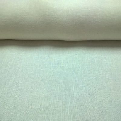 Tessuto per tende in puro lino al metro bianco naturale / avorio
