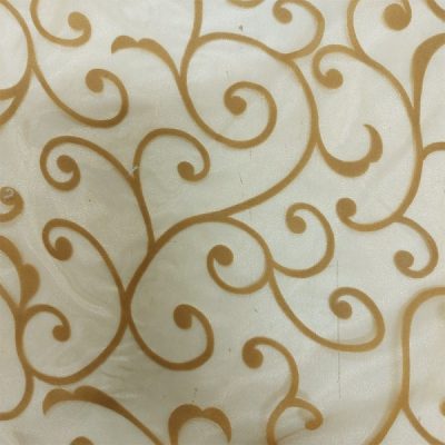 Tende motivo damascato ramage in velluto oro blu nocciola 6