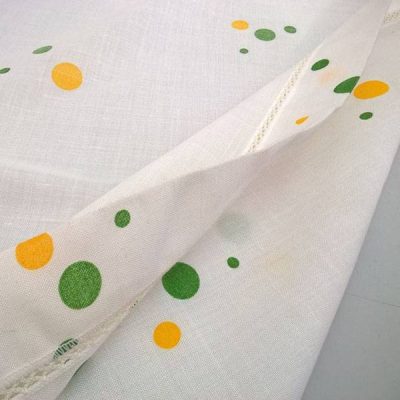 Tendina motivo a pois verde e giallo 5