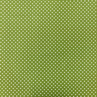Tessuto multiuso con pois bianchi su verde mela 2
