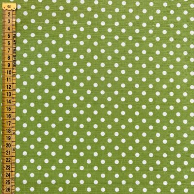 Tessuto multiuso con pois bianchi su verde mela 3