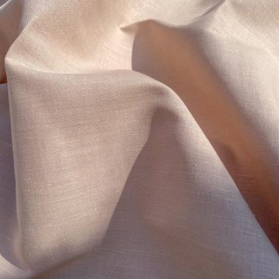 Tessuto puro lino madreperla beige rosato 1