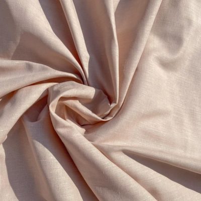 Tessuto puro lino madreperla beige rosato 3
