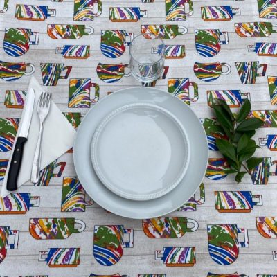 Tessuto resinato idrorepellente multiuso per tovagliato 4