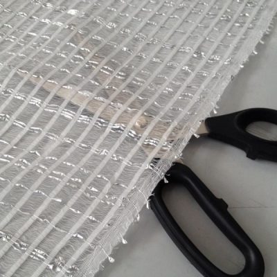 Tessuto per tende moderne a rete bianco nero 2