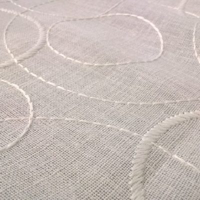 Tenda fantasia a cerchi - Varianti bianco/grigio/tortora Alt. 300 cm