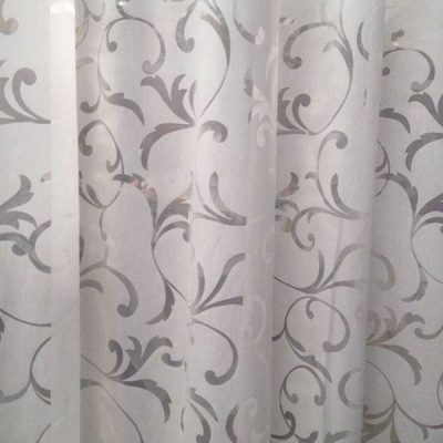 Tessuto tendaggio motivo floreale damascato 4