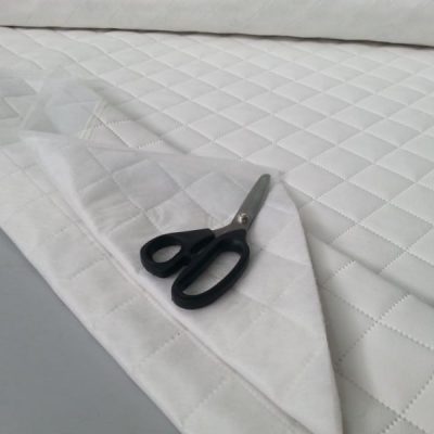 Ecopelle trapuntato per rivestimenti e tappezzeria bianco nero 6