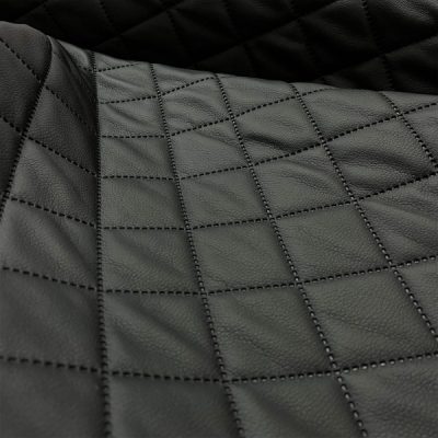 Ecopelle trapuntato per rivestimenti e tappezzeria bianco nero 5