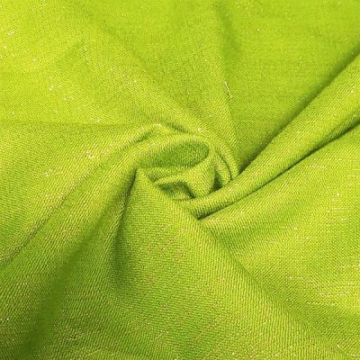 Tessuto verde con filigrana in oro Alt.165 cm