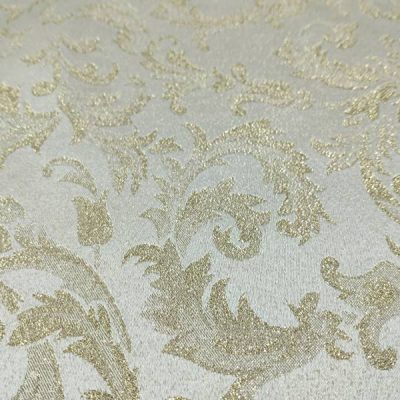 Tovaglia damascato con fantasia oro 2