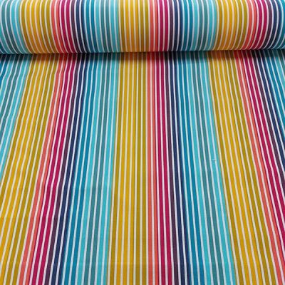 Tessuto idrorepellente teflonato multi uso a righe - Alt.160cm