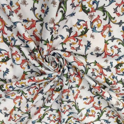 Tovagliato in cotone con stampa digitale Alt.280cm