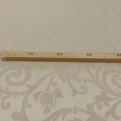 Tessuto per tovaglia Jacquard damascato al metro dettaglio forbici marroncino metro