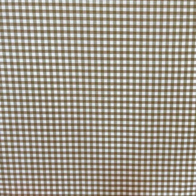 Tessuto per tovaglie Gingham - bianco e marrone chiaro 6