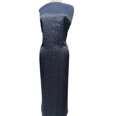 Raso di pura sete alla moda fantasia geometrica collezione korpo manichino 1