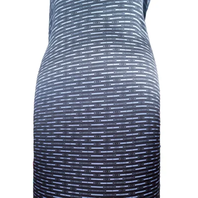 Raso di pura sete alla moda fantasia geometrica collezione korpo manichino 3