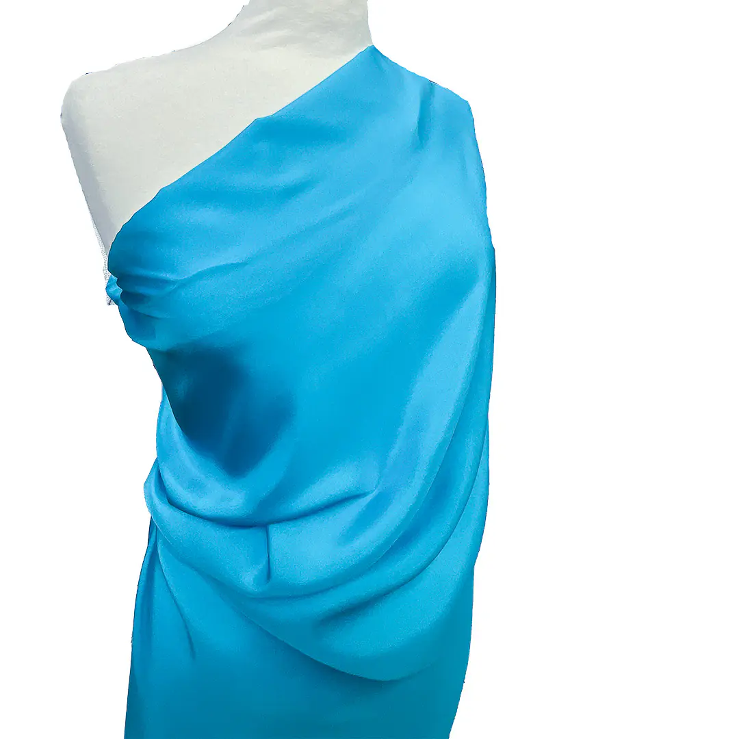 Sottogonna In Raso Di Seta Per Sari, Donna, Colore Bianco Sporco, Modello SMIBZE N.1, Vita Regolabile Con Coulisse