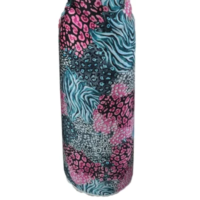 Raso di pura seta made in italy fantasia geometrica e animalier mannequin 4