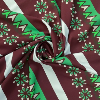 Crepe di pura seta Alta Moda MADE in ITALY - fantasia geometrica 1