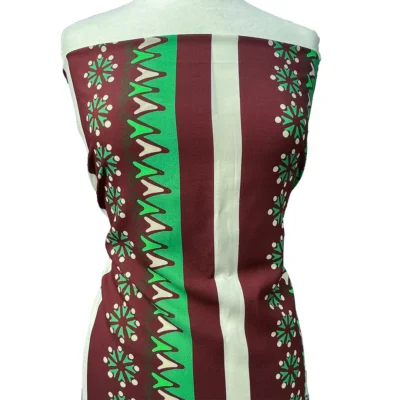 Crepe di pura seta Alta Moda MADE in ITALY - fantasia geometrica manichino 3