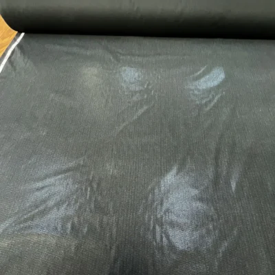 Fliselina termoadesiva in cotone nera 1