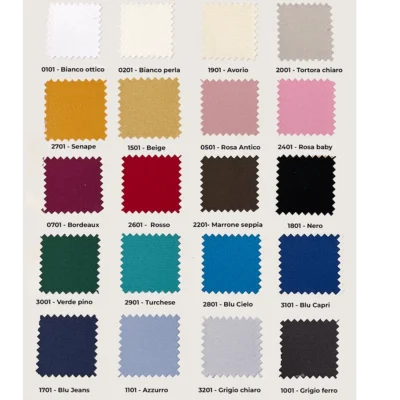 Tessuto da arredo multiuso 20 varianti cartella colori