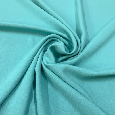 tessuto crepe acquamarina verde acqua spesso coprente (2)