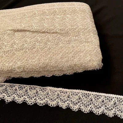 frangia di pizzo altezza 5 cm bianco naturale al metro (1)