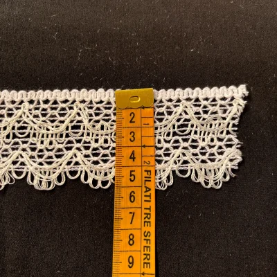 frangia di pizzo altezza 5 cm bianco naturale al metro (4)