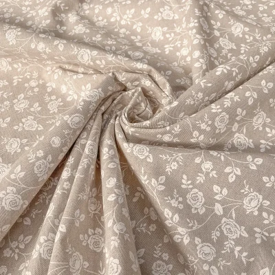 tessuto arredamento cotone altezza 280 cm floreale bianco tortora (1)