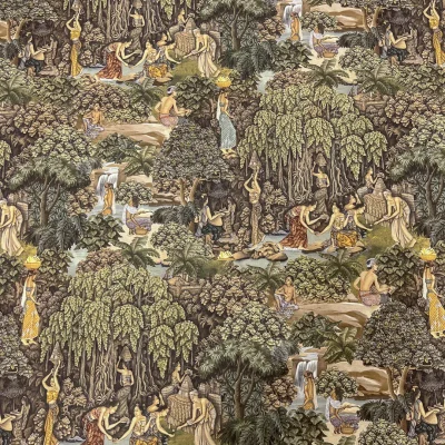 tessuto fantasia tradizionale asiatica mistica puro cotone altezza doppia (2)